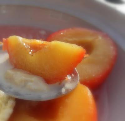 Vanilla Poached Plums