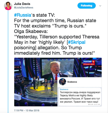 Russian Newscasts Repeatedly Claim 