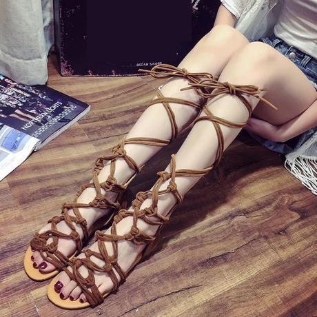 knee high gladiator sandals