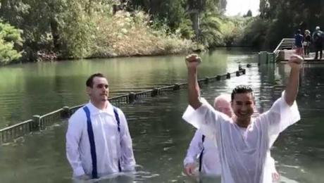 Extra Co-Host Mario Lopez Get’s Baptized In The Jordan River