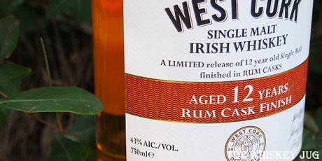 West Cork 12 Year Old Rum Cask Label