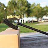 High Quality BBQ Grill Brush with Long Handle, Convenient Scrub Pad, Tough Scraper and Thicker Bristles, for CharcoaL, Gas, Electric And Infrared Outdoor BBQ Grill, Best Gift Ideas! By G-BOX