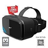 MTTÂ® 3D VR Headset Glass - Advanced Virtual Reality Glasses for most slim Android/iOS Smartphones (Black)