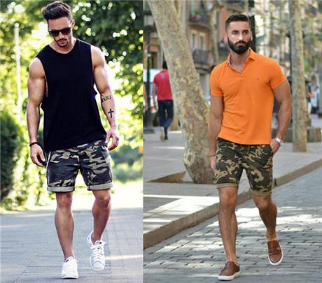 What to Wear With Mens Camo Shorts 2