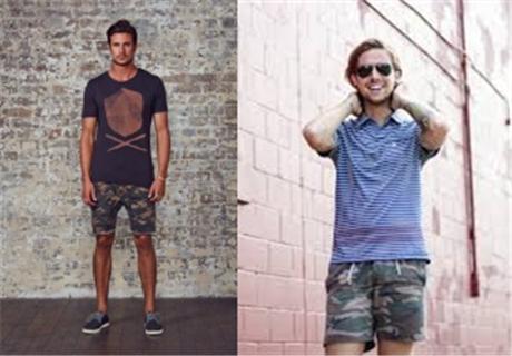 What to Wear With Mens Camo Shorts 1