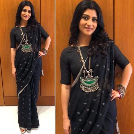 Konkona wearing saree