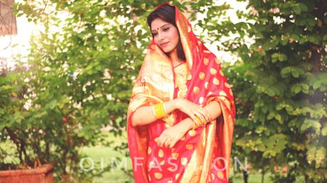 Red saree, Indian fashion Blogger, Banarasi saree, Ethnic bloggers, ethnic fashion, traditional fashion, How to wear a saree, How to wear red