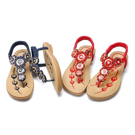 Newchic Socofy comfortable elastic clip toe flat beach sandals