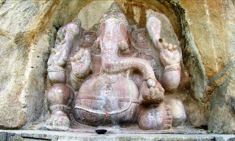 Statue of Ganesha at the Veerabhadra temple in Lepakshi