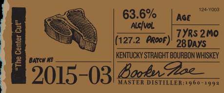 Booker's Bourbon Center Cut Label