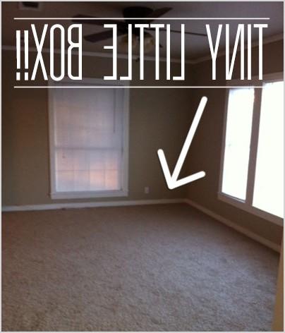 before after decorating a tiny box of a living room