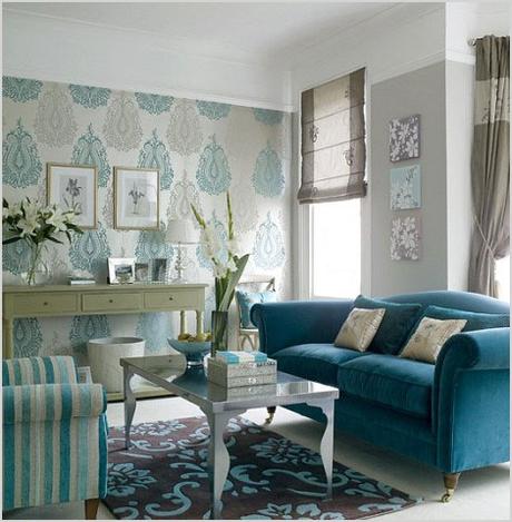 blue living room decoration 652