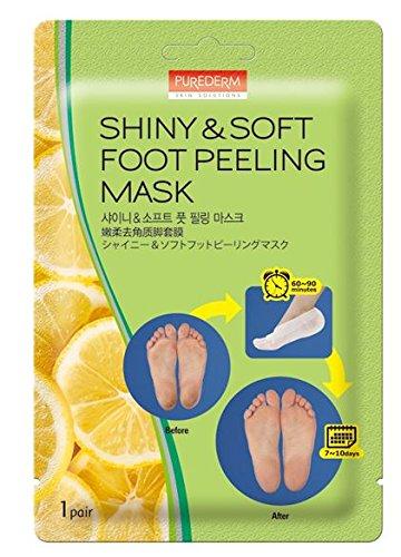 3-Pair Foot Peeling Mask Set By Purederm – Exfoliating Foot Peel Spa Mask For Baby Soft Skin W/ Sunflower Seed Oil & Lemon Extract – For Men & Women – Removes Dead Skin & Calluses In 2 Weeks