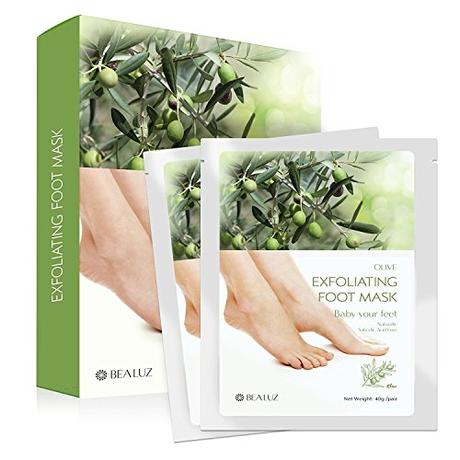 2 Pairs Exfoliating Foot Peel Mask - Peeling Away Calluses and Dead Skin Get Soft Feet by Bea Luz