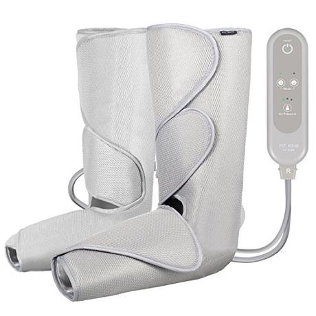 FIT KING Air Compression Leg Massager for Foot And Calf Circulation Massage with Handheld Controller 2 Modes 3 Intensities