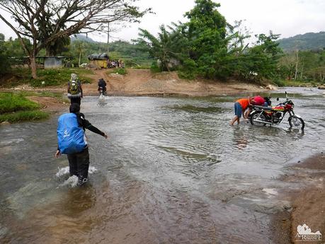 A road that runs across and under a river