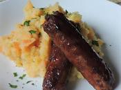 Honey Glazed Sausage with Root Vegetable Mash