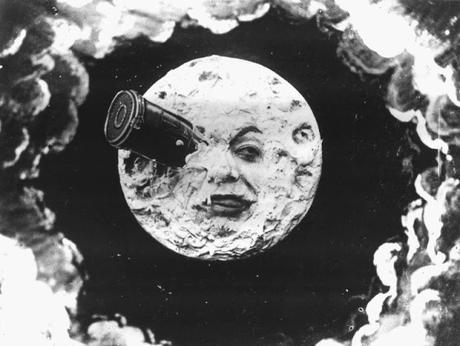 Georges Méliès's iconic moon from A Trip To The Moon (1902) 