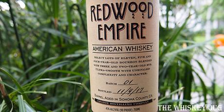 Redwood Empire American Whiskey Label