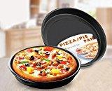 1PC 2016 8inc Thicking Pizza plate baking tools pizza tray Home baking oven microwave oven use Non-Stick pizza pan Dish CR3