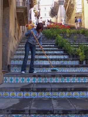 Sicily 8:  Caltagirone  [Sky Watch Friday]