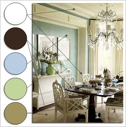 beautiful dining room colors