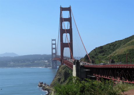 The iconic Golden gate bridge