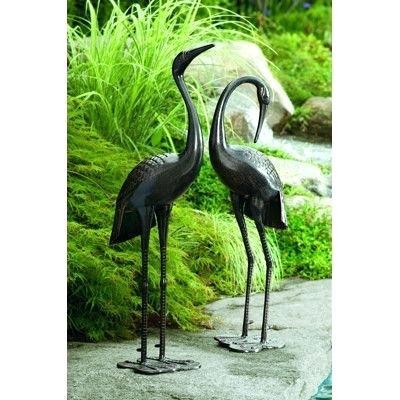 crane statues garden sculptures home design ideas pinterest