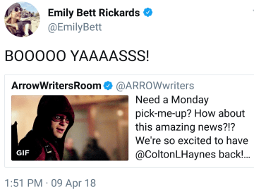 Colton Haynes is Back for Season 7 of ‘Arrow’