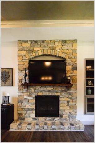 living rooms stone fireplace