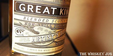 Compass Box Great King St Artist’s Blend Review Compass Box Great King St Artist's Blend Label