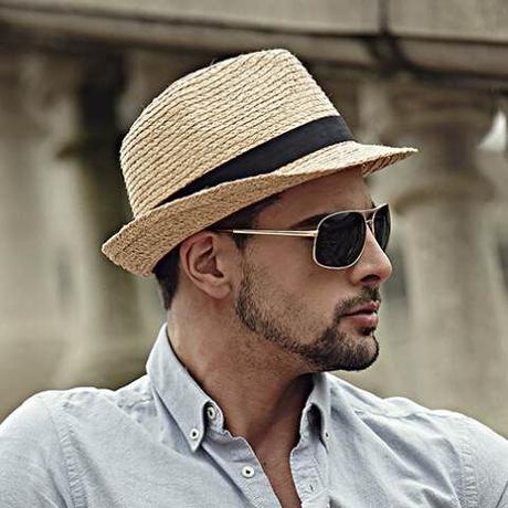 men wear summer straw hat