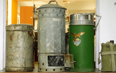 Yesteryear tiffin carriers at the Manjushree Heritage Museum of Packaging & Design