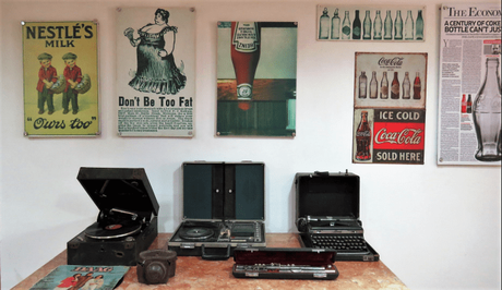 Artifacts at the Manjushree Heritage Museum of Packaging & Design