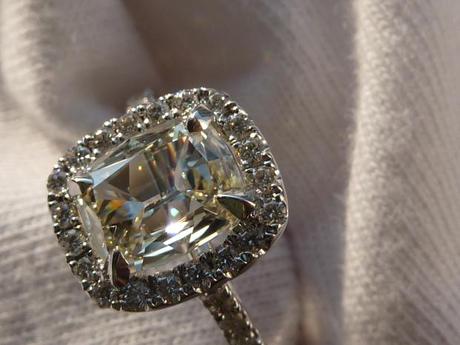 DiamondFlame's Cushion Cut Engagement Ring
