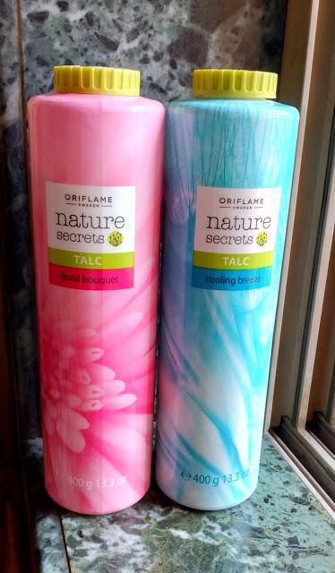 Oriflame Nature Secrets Talc in Real Bouquet & Cooling Breeze Review