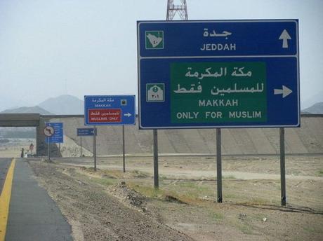 World Borders: Muslims Only – The Fork in the Road Near Mecca, Saudi Arabia World Borders: Muslims Only – The Fork in the Road Near Mecca, Saudi Arabia