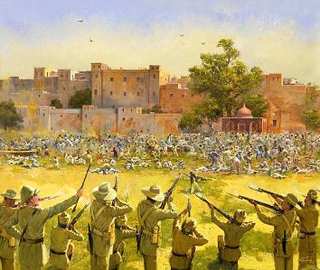 the gory butchering at Jallianwala bagh