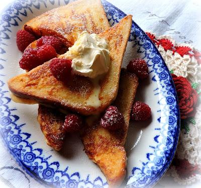 Pain Perdu with Clotted Cream & Berries