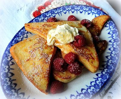 Pain Perdu with Clotted Cream & Berries