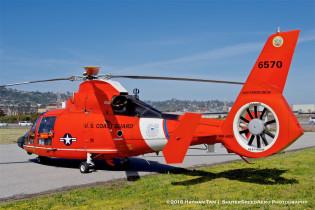 San Carlos airport, USCG Eurocopter MH-65D Dolphin