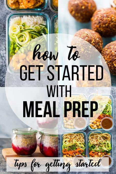 How to Meal Prep for the Week (tips to get started) collage image