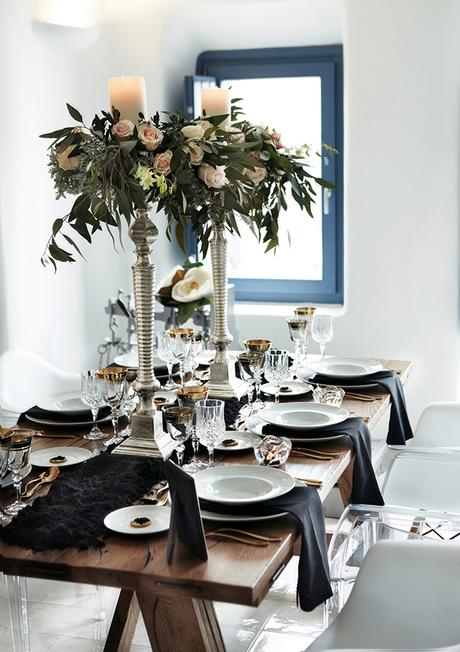 Black and gold hues wedding inspiration with a modern flair =