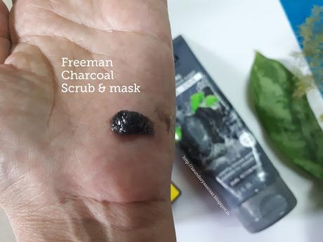 Freeman Feeling Beautiful Polishing Charcoal + Black Sugar Gel mask and Scrub: Swatch