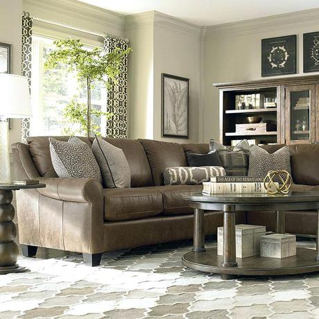 Brown Leather Sofa Living Room - Paperblog