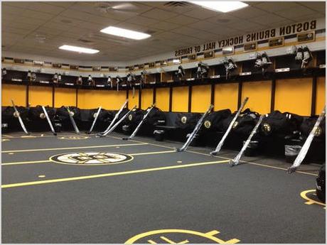 bruins locker room