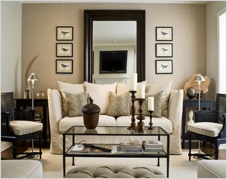 accent mirrors living room