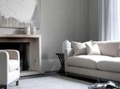 Slate Grey Sofa Living Room Decor Minimalist Impression