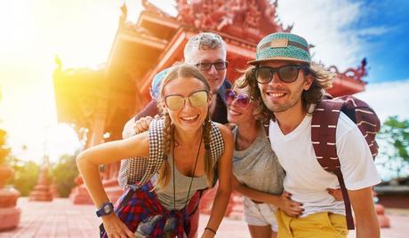 tourists visiting Thailand  