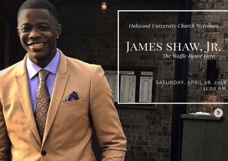 Waffle House Hero James Shaw To Be Honored By Alabama Church